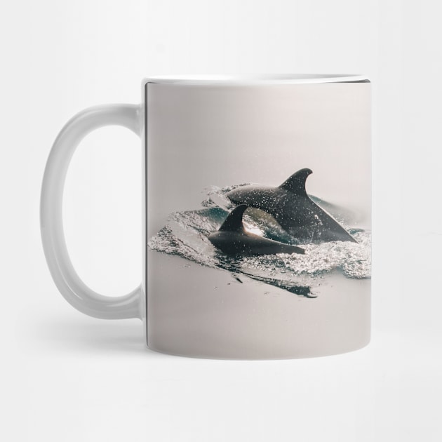 Dolphin Pod Swimming by Tees_N_Stuff